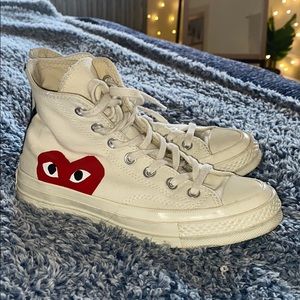 comme des garcons high top converse